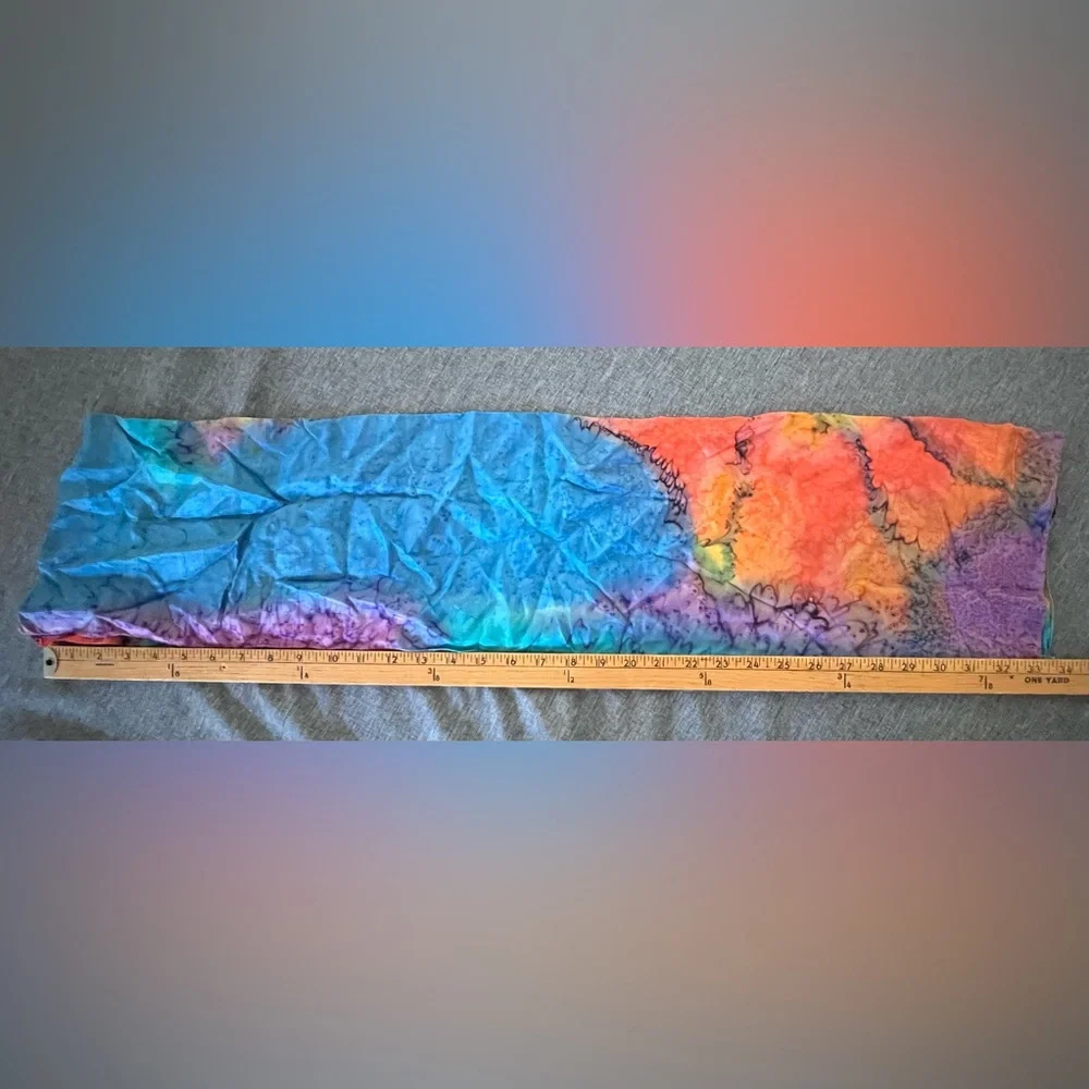 Scarf Tie-Dye Vibrant & Multicolor Lightweight